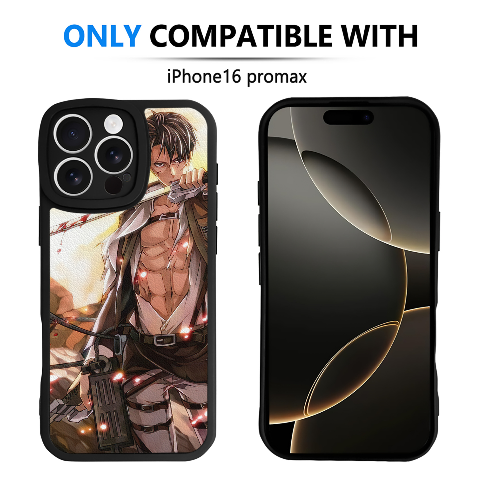 （画像用） 進撃の巨人 Attack on Titan 【iPhone 16シリーズ対応】シリコンスマホケース（レザー調） 材質：シリコン